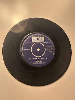 Tom Jones - All That I Need Is Some Time 7'' Inch Single
