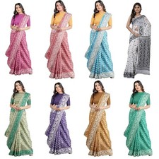 Women's Traditional Bengal Cotton Silk Jamdani Saree