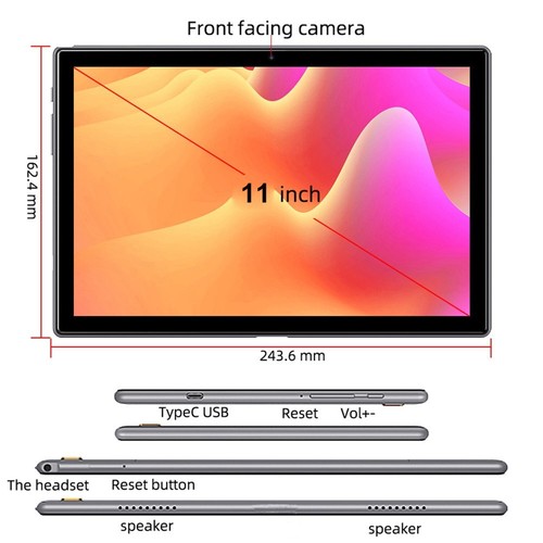 11 Inch Android 11 Deca Core HD Game Tablet Computer PC Wifi Dual Camera 256G - Picture 5 of 20