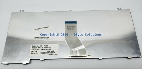Toshiba K000016050/NSK-T4301/99.N5682.301/PK13CW10100 Rev:A00 Notebook Tastatur - Bild 10 von 11