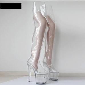 clear transparent boots