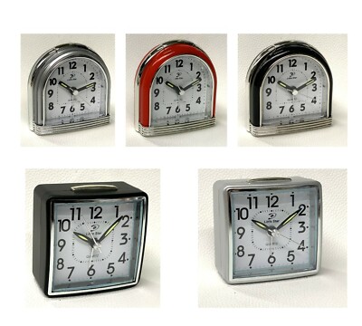 Wecker Reisewecker Lautlos analog Tischuhr Alarmclock Wecker