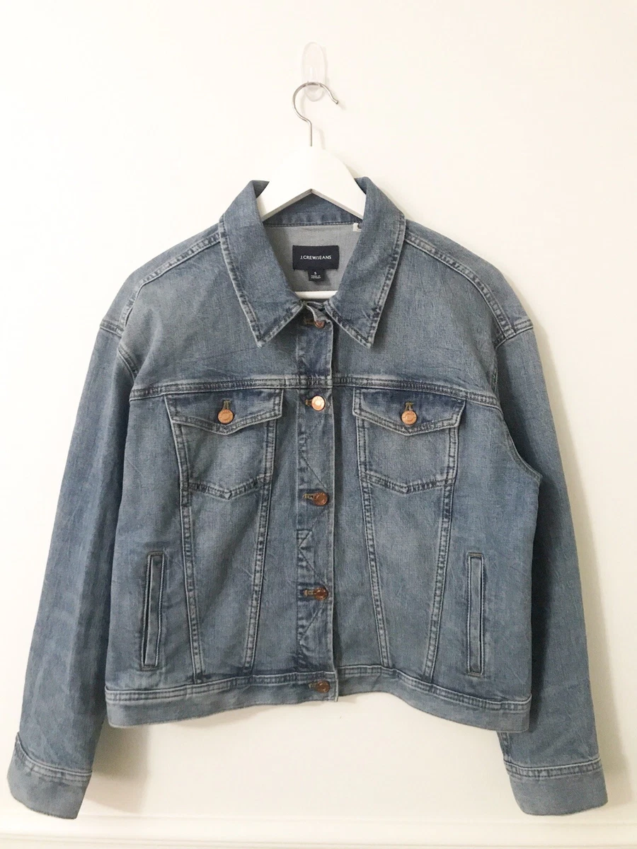 J crew eco denim best sale jacket