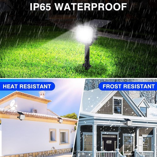 6Packs Solar Power Spot Light Cold White Outdoor Landscape Garden Pathway Lights - Picture 4 of 7