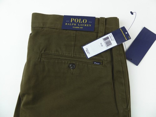 Polo Ralph Lauren Flat Front Cotton Twill Chino Khaki Pants Classic Fit NWT $85 - Picture 34 of 74