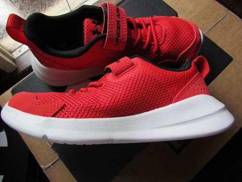 Zapato deportivo rojo para niño Under Armour BPS Essential talla 11K nuevo en caja - Imagen 3 de 7