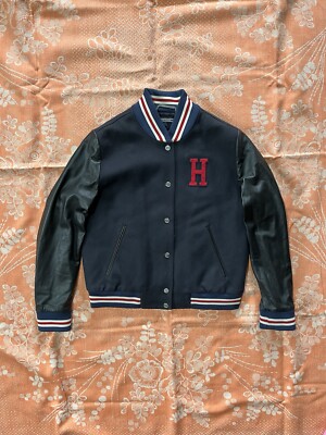 Tommy Hilfiger Wool Biker Jacket Men s Large