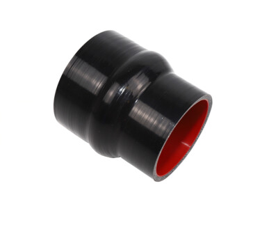 Universal 4-Ply High Temp 2.5''- 3.5'' ID Reducer Hump Coupler Silicone Hose BLACK