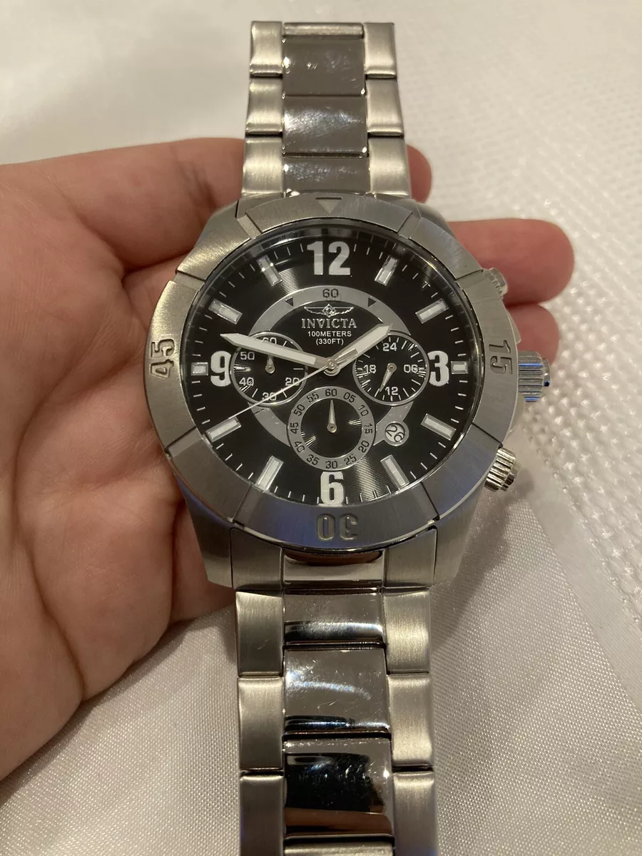 Invicta all stainless steel wr best sale 100mt
