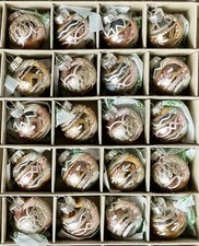 20 Shiny Brite Christopher Radko Christmas Ornaments Rounds Fancy Pink Small