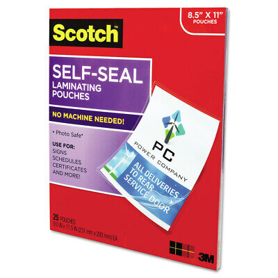 3M SelfSealing Laminating Pouches,9.5 Mil,9 3/10 X 11 4/5,25/pack
