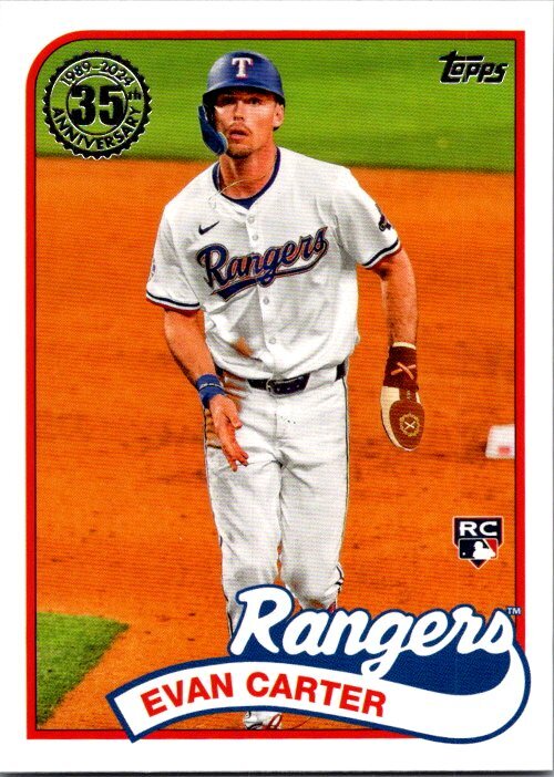 TOPPS 以外　 EVAN CARTER 2024 Topps Update #89US-49 Evan Carter 1989 Topps Baseball