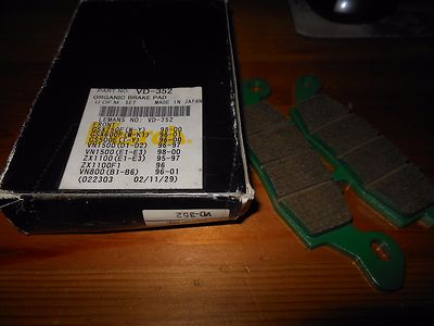 NEW Vesrah GSX GS VN ZX VN Front Organic Brake Pad Qty.1# VD-352