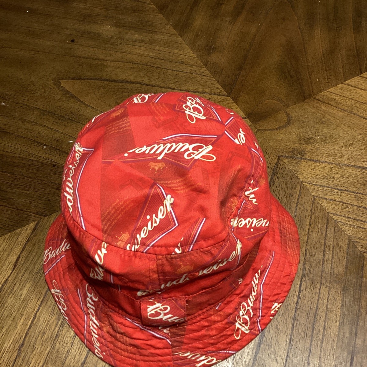 Vintage Budweiser Budweiser All Over Print Bucket Crusher Hat Beer