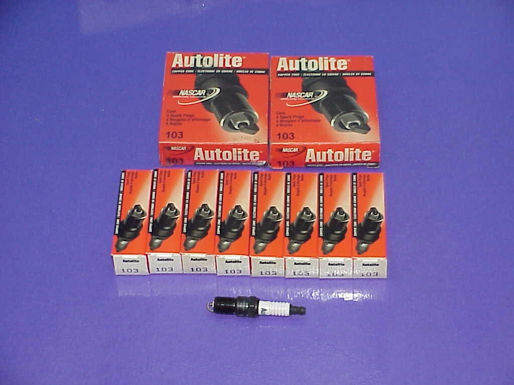 8 NEW Autolite 103 Racing Spark Plugs