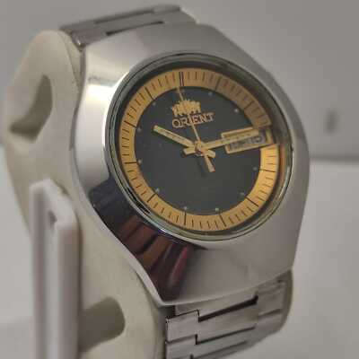 Orient Crystal 469702A-6B Automatic Black Dial Vintage Men's Watch