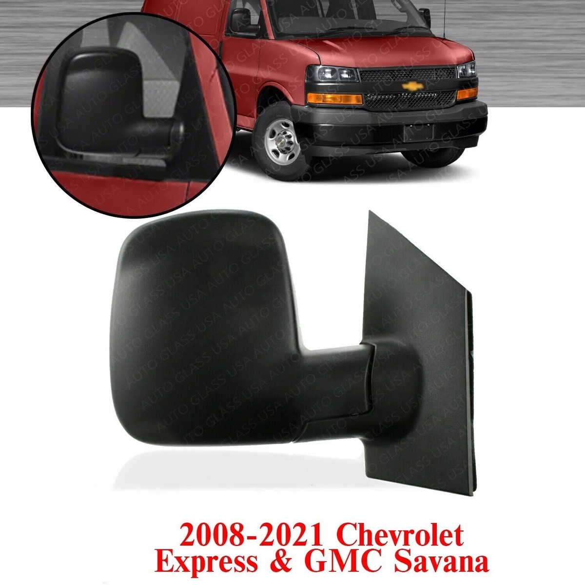 Mirror Textured Black Passenger Side For 08-21 Chevrolet Mirror Textured Black Passenger Side For 08-21 Chevrolet