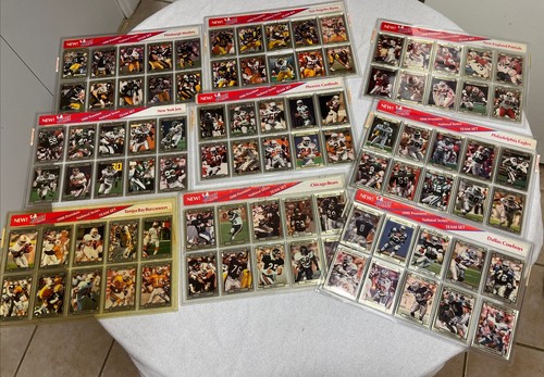 Action Packed 1990 Team Sets Dallas, Patriots, Eagles, Bears, Jets Lot Of 9
