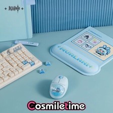 Official Genshin Impact Mualan Portable Wireless Mouse Keycap Mouse Pad Anime YZ