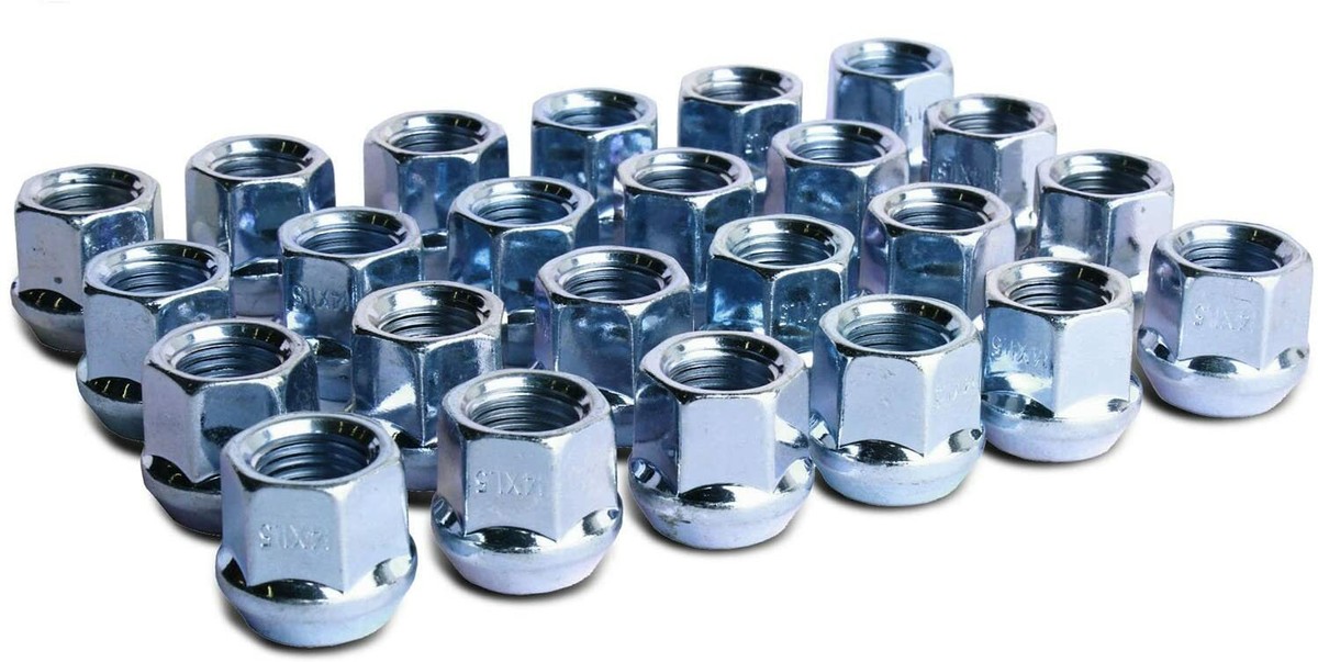 24 Open End Lug Nuts 14x2.0 – 13/16 Hex For Ford F-150 Expedition Navigator