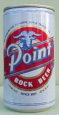 POINT BOCK BEER Pull Tab Top CAN with GOAT, 1987, Stevens Point, WISCONSIN 1/1+