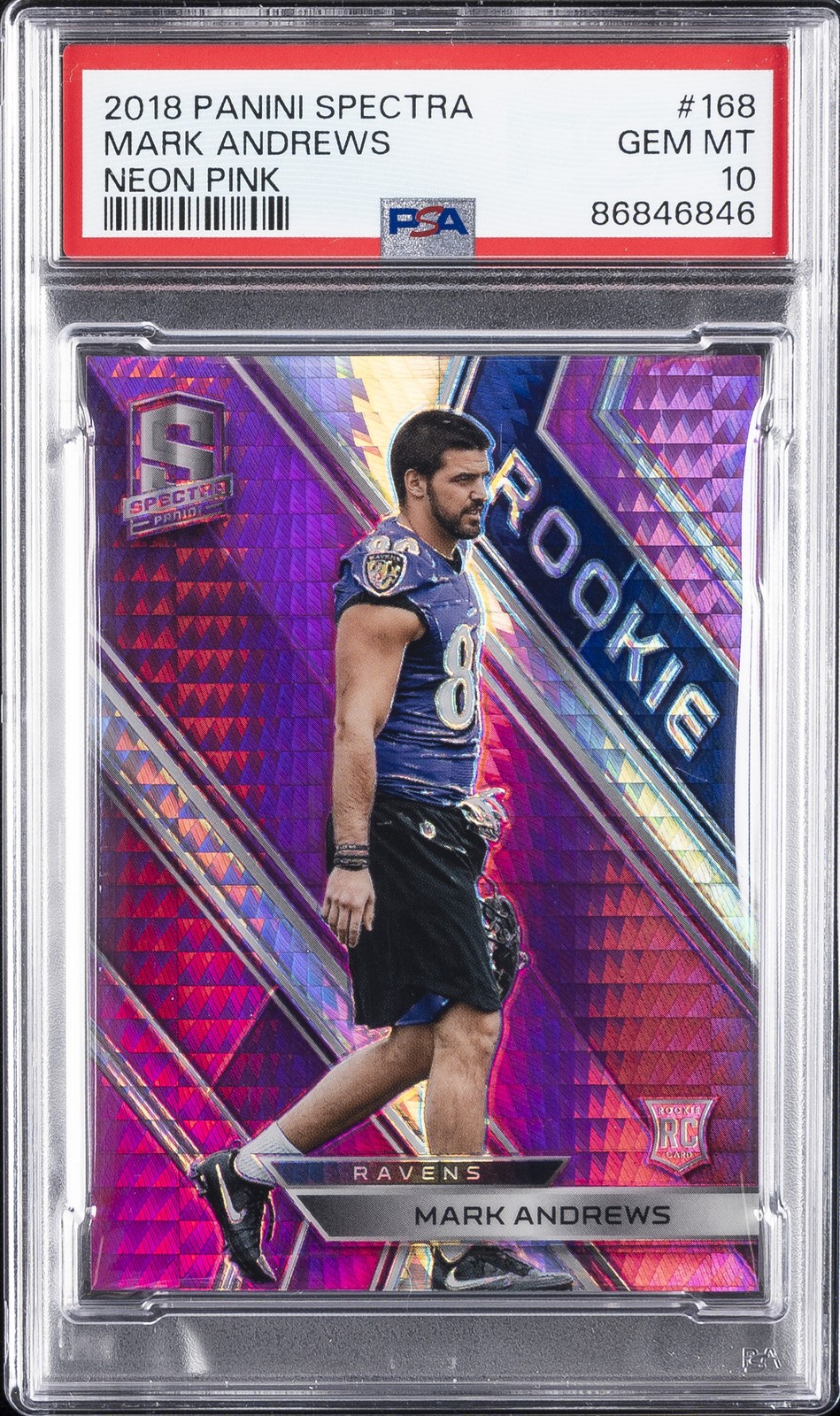 Mark Andrews Panini Spectra #168 Neon Pink