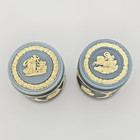 Rare Wedgwood Tri-Color Jasperware Trinket Boxes Lot of 3 — photo 2