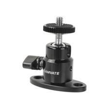CAMVATE 1/4"-20 Mini Ball Head with Ceiling Mount for CCTV  Video Wall Black