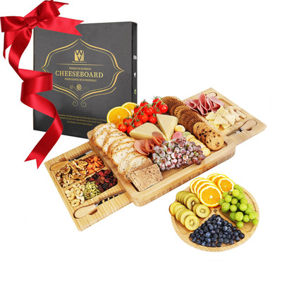 Vestaware Charcuterie Boards Large Charcuterie Board Set Bamboo Cheese Board