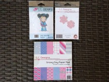CC DESIGNS LOT~6x6 Paper Pad-Stamp-Little Sno...