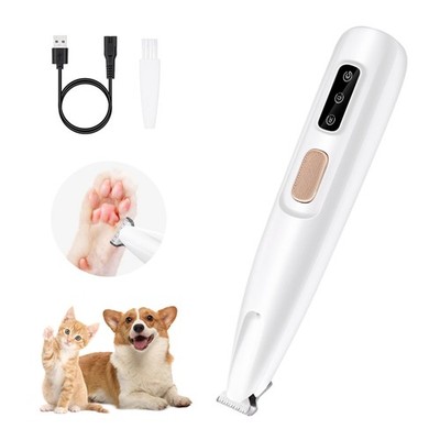 Mcbazel Pet Micro Precision Trimmer, Multifunctional Hair Trimmer White