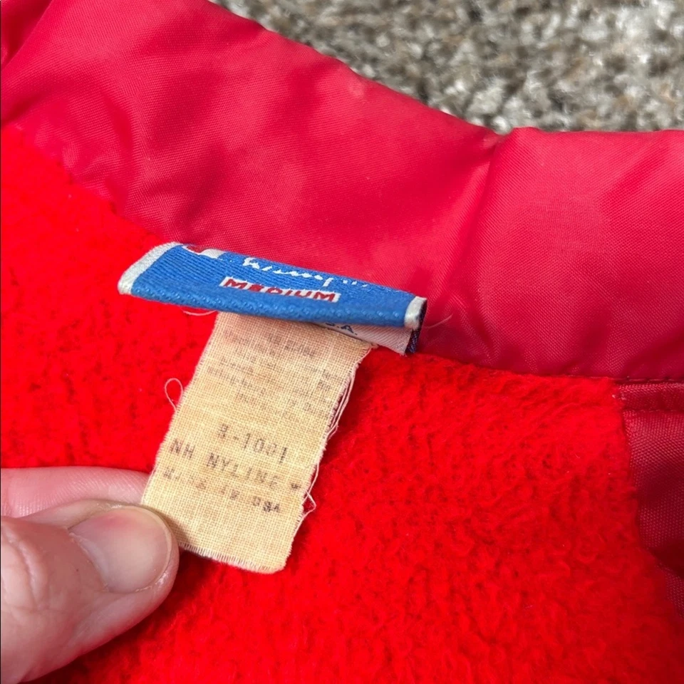 ВИНТАЖНЫЙ 80-х Champion куртка красный легкий размер средний - Изображение 4 из 4