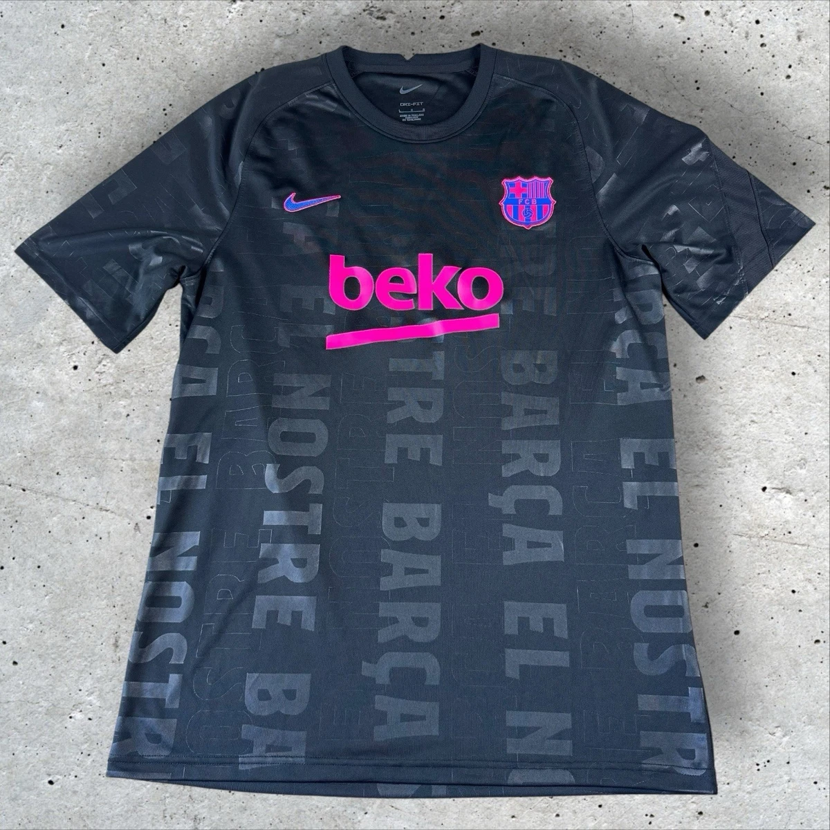 Nike FC Barcelona Black International Club Soccer Fan Apparel and