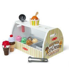 Melissa  Doug Scoop  Serve Ice Cream Counter 28 Pcs 
