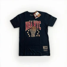 Mitchell & Ness Mens Hardwood Classics NBA NYC Basketball Net Tee