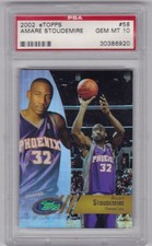 2002-03 eTopps #58 Amare Stoudemire RC Rookie Card PSA 10 Gem Mint (G24). rookie card picture