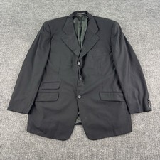 Vintage Gianni Versace Suit Jacket 46R 56 EU Black Wool Designer Blazer Italy