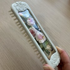 Vintage Brush / Clothes Brush - From 1900s Mid Century Vanity Set - Floral Roses