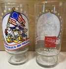 2 Vintage Walt Disney/Coca-Cola “America On Parade” Bicentennial Glasses 1976