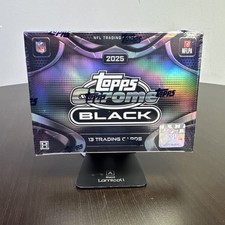 2025 Topps Chrome Black NFL Football Hobby Box - Factory Sealed - In Hand