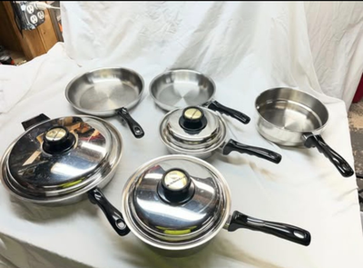 Kitchen Craft Waterless Stainless Steel Cookware West Bend USA 9
