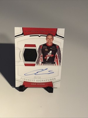 2022 Panini National Treasures - Firesuit on card Signatures Cole Custer 