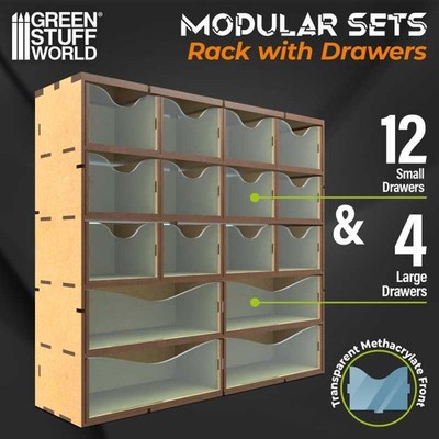 Green Stuff World: Modular Storage [Vertical] - Paint Tool Brush - Desk or Wall