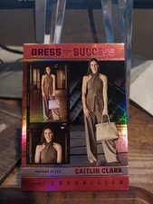 Caitlin Clark 2025 Panini Chronicled Red Holo Foil Dress for Success #61 SP