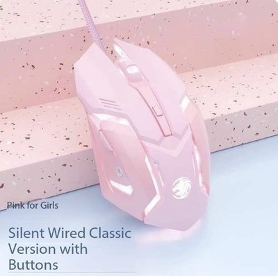 Pioneer Gaming Mouse 4-colour LED Silent Wired USB PC Adjustable Sensitivity