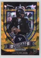 2021 Panini Prizm Draft Picks Crusade Gold Ice Prizm Zach Wilson #168 09xy