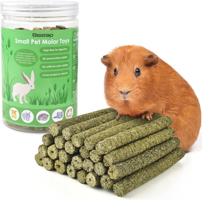 Timothy Hay Sticks for Rabbits 38PCS, Natural Timothy Grass Molar Teeth Stick Ch