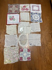 Handkerchiefs Vintage Ladies Lot Of 15