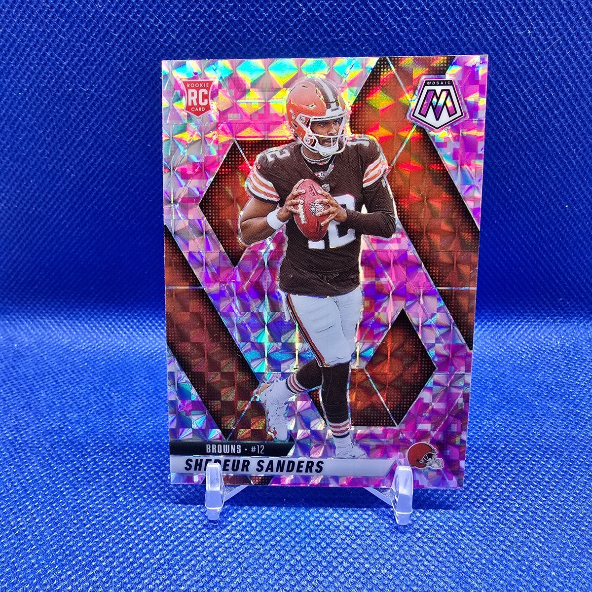 2025 Panini Mosaic - Rookies Shedeur Sanders #302 Camo Pink Mosaic