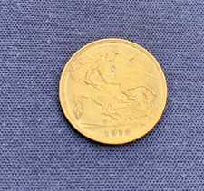 Gold Half Sovereign Coin - 1912 King George V